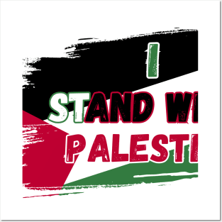 I stand with Palestine Posters and Art